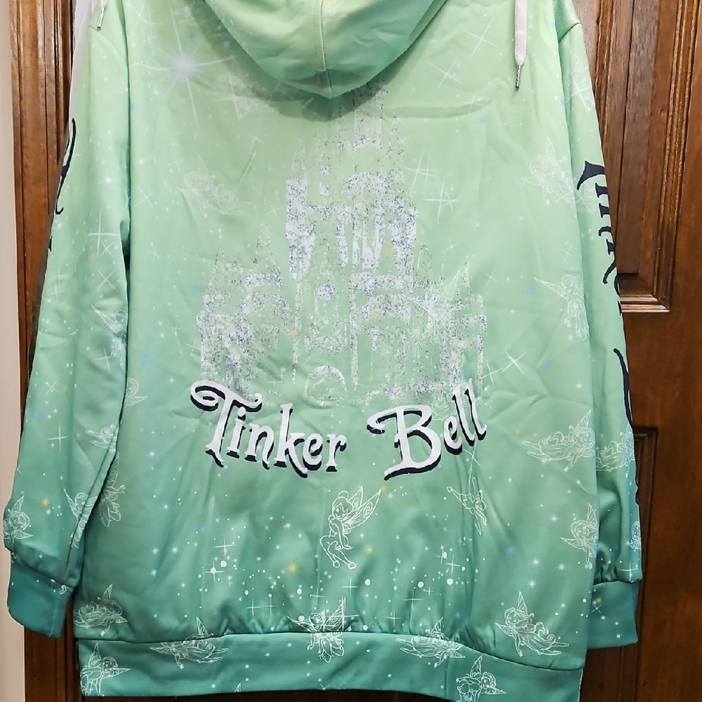 Tinker Bell Green Hoodie New - Picture 6 of 8